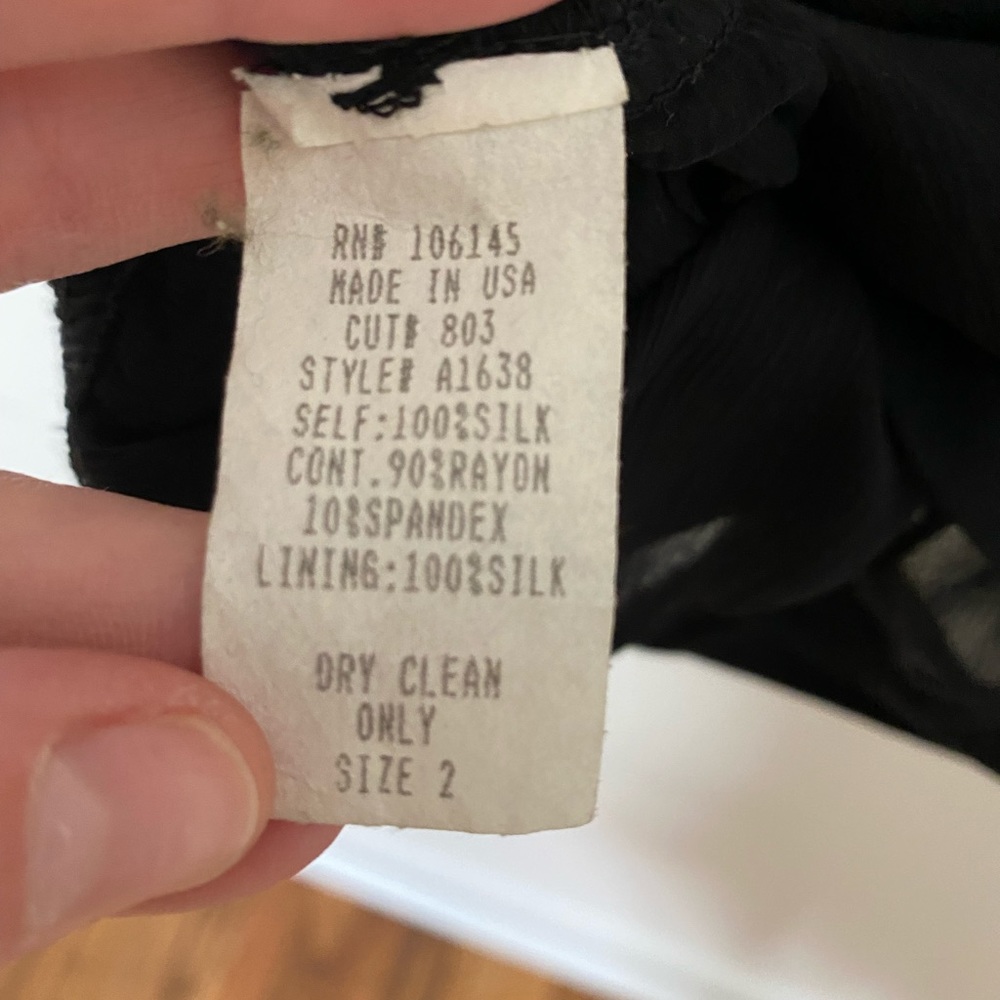Ruth from Anthropologie black/tan silk camisole - Picture 7 of 7